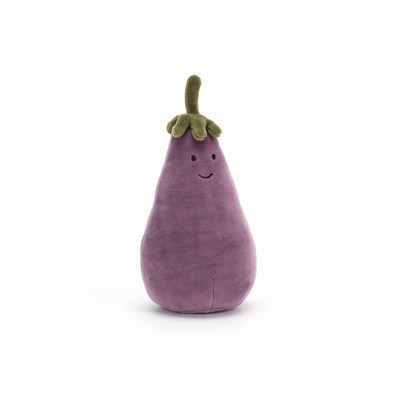 Jellycat Vivacious Vegetable Aubergine UK | 10672KQGI
